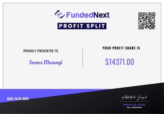 Funded trader certificate